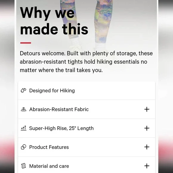 NWT Lululemon Cargo SHR Hiking Tight 25" - Picture 12 of 12